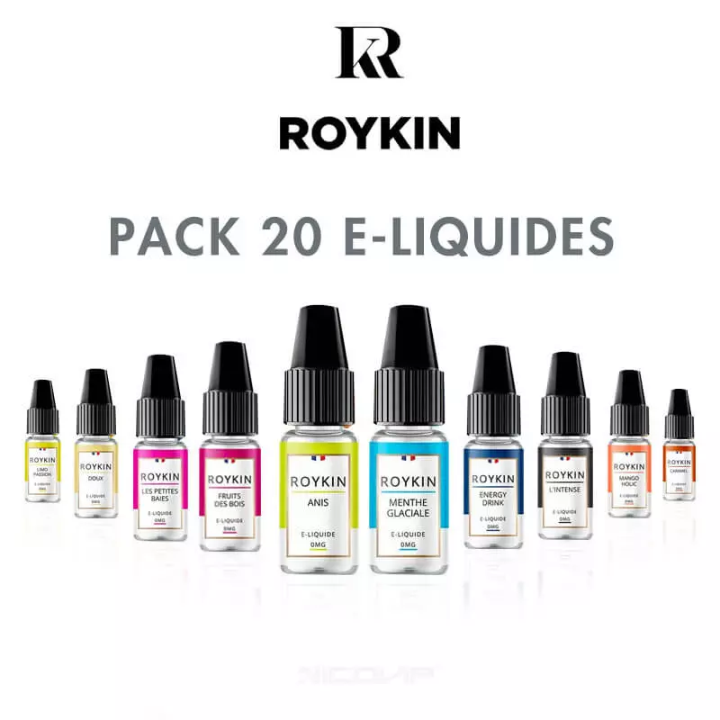 Pack 20 e-liquides Roykin 3632