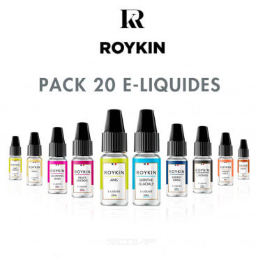 Pack 20 e-liquides Roykin Pack 20 e-liquides Roykin