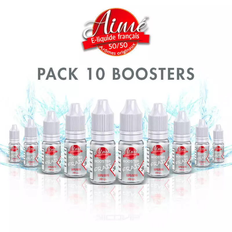 Pack 10 boosters de nicotine frais Aimé 50/50 3782
