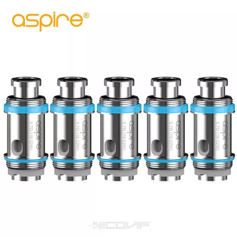 Pack 5 Résistances Mesh Nautilus XS Aspire 4039 A3E