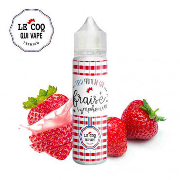 Fraise Symphonie Le coq qui vape 50ml Fraise Symphonie Le coq qui vape 50ml