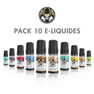 Pack 10 E-liquides Salt E-Vapor Pack 10 E-liquides Salt E-Vapor