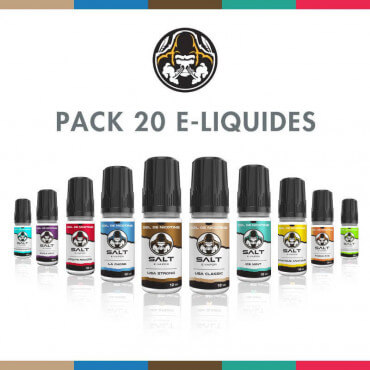 Pack 20 E-liquides Salt E-Vapor