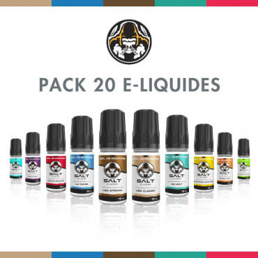 Pack 20 E-liquides Salt E-Vapor Pack 20 E-liquides Salt E-Vapor