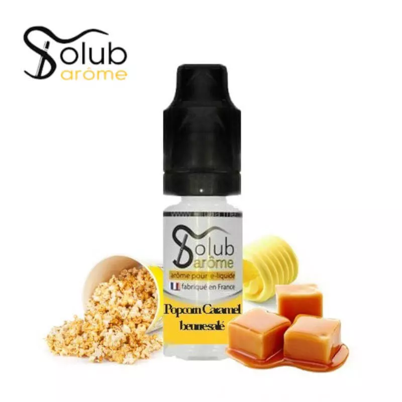 Arôme Popcorn Caramel au Beurre Salé Solubarome 10ml 4236 (V 25E)