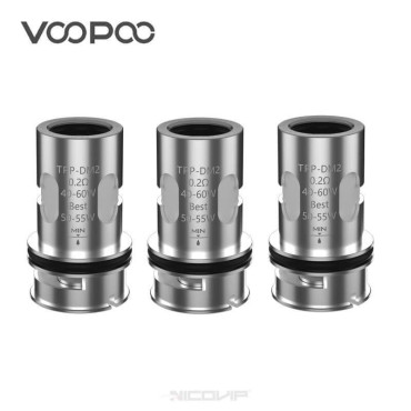 Pack 3 Résistances TPP Voopoo - DM2 0,20 ohm Pack 3 Résistances TPP Voopoo - DM2 0,20 ohm