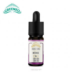 Intense Huile CBD+CBG+CBN+CBC Greeneo 10ml