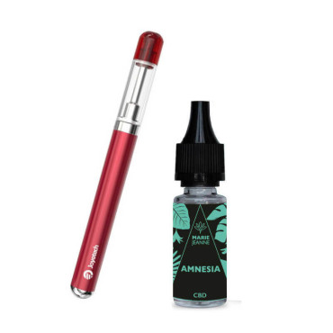 Kit CBD eRoll MAC Joyetech + Amnesia Marie Jeanne 10ml - Red