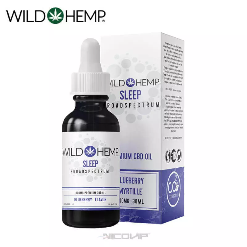 Huile CBD Sleep Broad Spectrum 30ml Wild Hemp 4714 (J 33F)