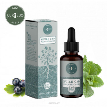 Huile CBD Menthe Cassis Curieux 10ml Huile CBD Menthe Cassis Curieux 10ml
