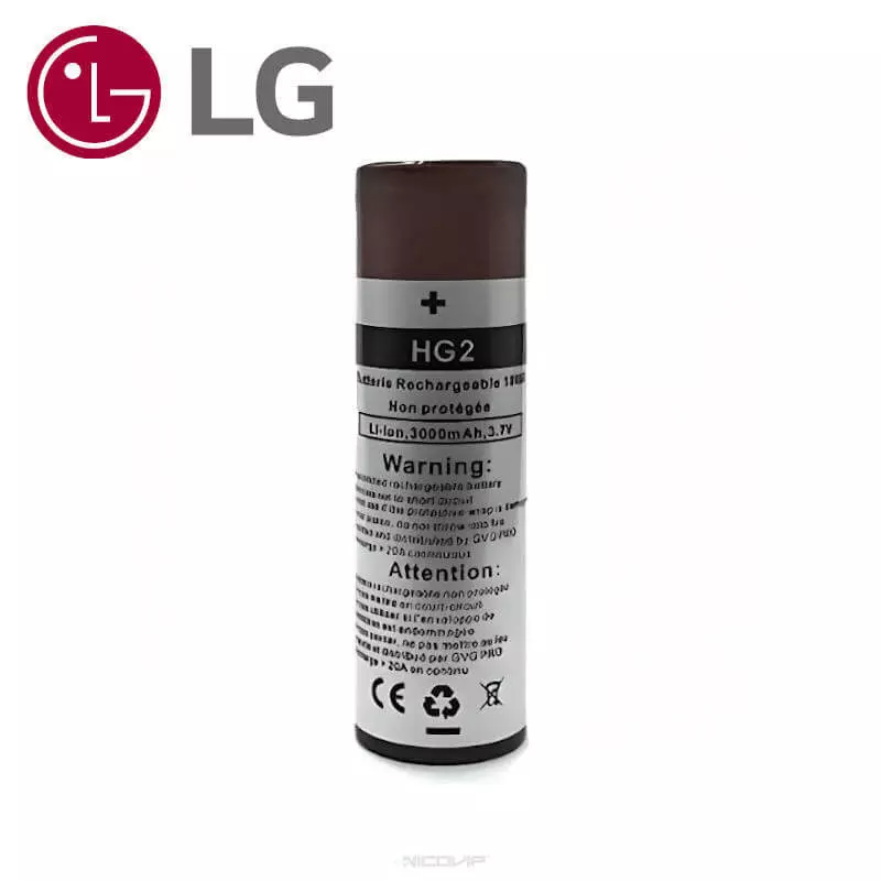 Accu 18650 LG HG2 3000mAh 20A 4895