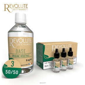 Pack Base DIY Végétale 50/50 Revolute 200ml 3 mg