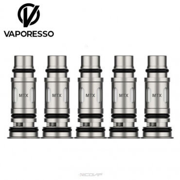 Pack 5 résistances MTX Vaporesso Pack 5 résistances MTX Vaporesso
