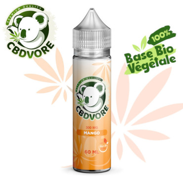 E liquide CBD Mango CBDVORE 50ml - 300 mg