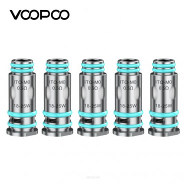 Pack 5 Résistances ITO Voopoo Pack 5 Résistances ITO Voopoo