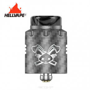 Dead Rabbit V3 RDA 24 mm Hellvape - Gunmetal Carbon Fiber