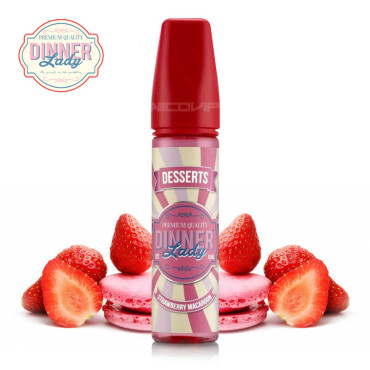 Strawberry Macaroon Dinner Lady 50ml Strawberry Macaroon Dinner Lady 50ml