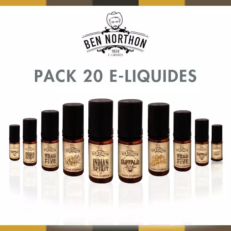Pack 20 E-liquides Ben Northon P1992*