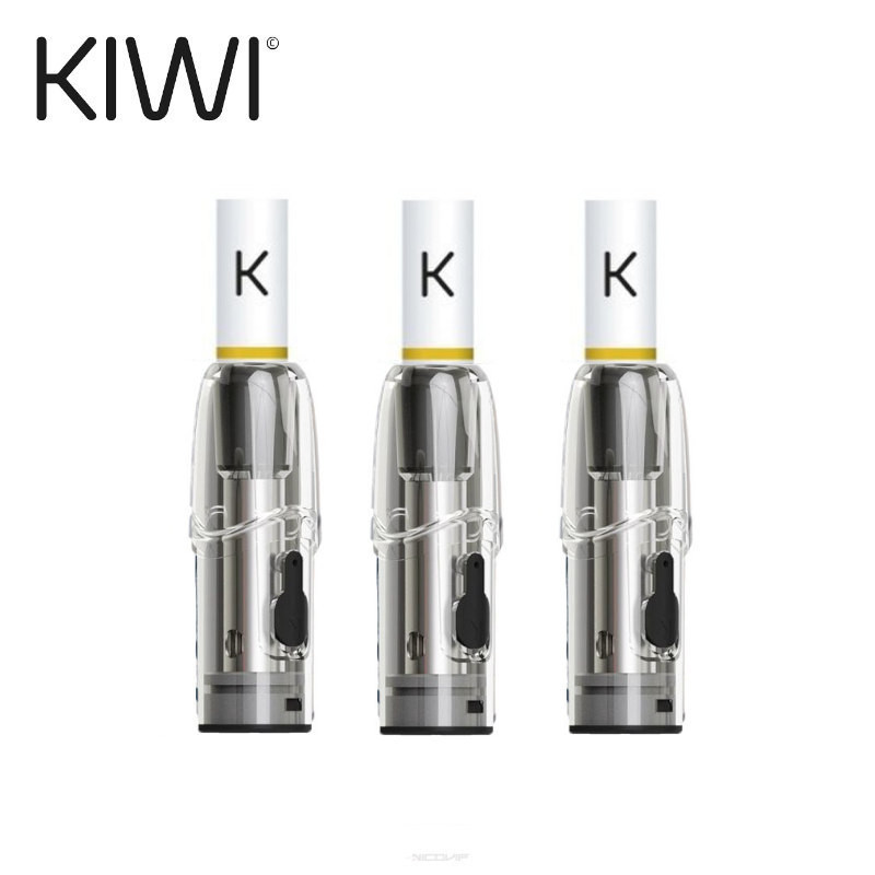 Pack 3 Cartouches Kiwi 1,7ml Kiwi Vapor - Blanc
