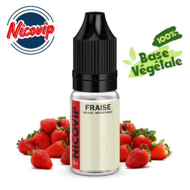 E-liquide Fraise Nicovip 10ml E-liquide Fraise Nicovip 10ml