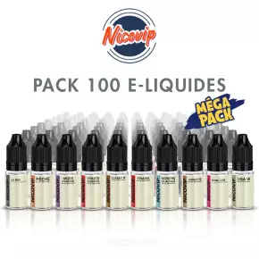 Pack 100 E-liquides NicoVIP P840*