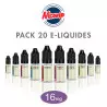 Pack 20 E-liquides Nicovip 16mg P2376*