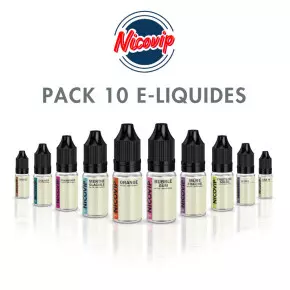 Pack 10 E-liquides Nicovip P26*