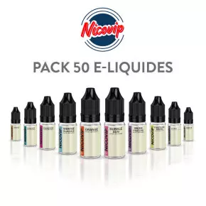 Pack 50 E-liquides NicoVIP P162*