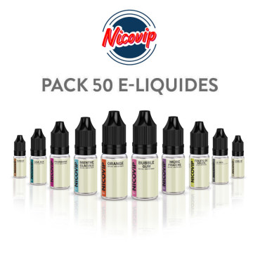 Pack 50 E-liquides NicoVIP Pack 50 E-liquides NicoVIP