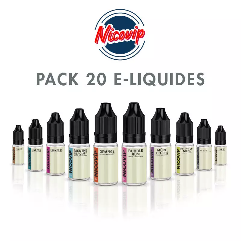 Pack 20 E-liquides NicoVIP P248*