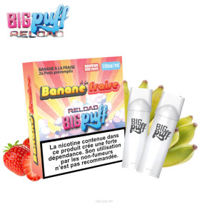 Pack 2 Cartouches Banane Fraise Big Puff Reload
