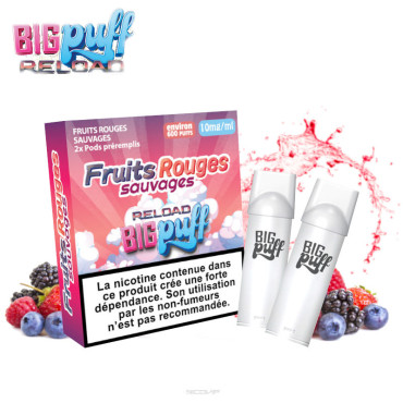 Pack 2 Cartouches Fruits Rouges Sauvages Big Puff Reload
