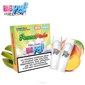 Pack 2 Cartouches Pomme Pêche Big Puff Reload
