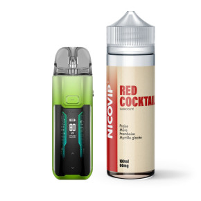Pack Avancé Luxe XR Max + Red Cocktail Nicovip 100ml - Apple Green