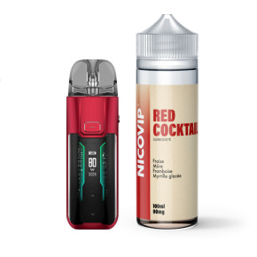 Pack Avancé Luxe XR Max + Red Cocktail Nicovip 100ml - Rouge