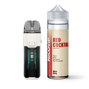 Pack Avancé Luxe XR Max + Red Cocktail Nicovip 100ml - Blanc