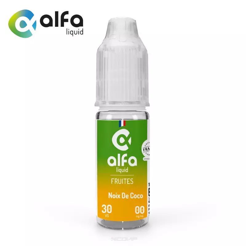 E-liquide Noix de Coco Alfaliquid 10ml - 12 mg