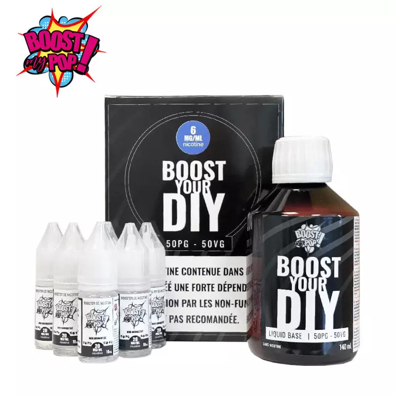 Pack base nicotinée 50/50 Boost My Pop 200ml 6685