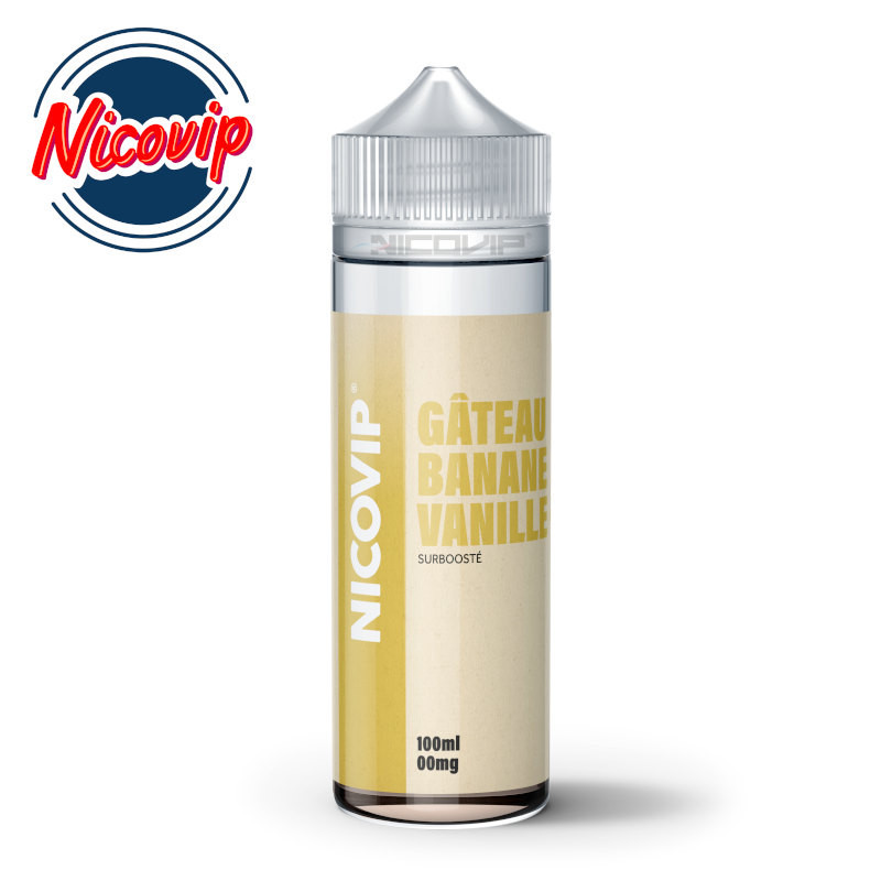 Gâteau Banane Vanille Nicovip 100ml - 6 mg