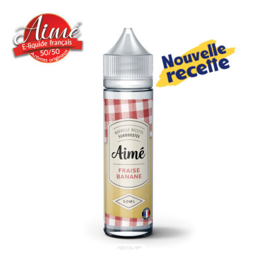 Fraise Banane (Nouvelle Recette) Aimé 50ml 6519 Fraise Banane (Nouvelle Recette) Aimé 50ml 6519