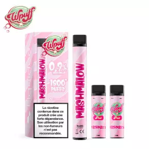 Kit Puff Wpuff 1800 1 Batterie + 3 Pods Mashmalow Liquideo 6983