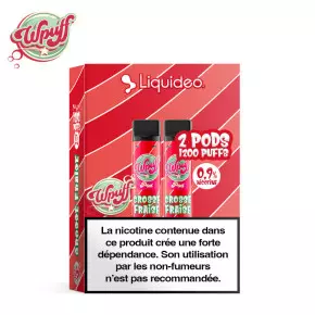 2 Recharges Puff Grosse Fraise Wpuff 1800 Liquideo 6986