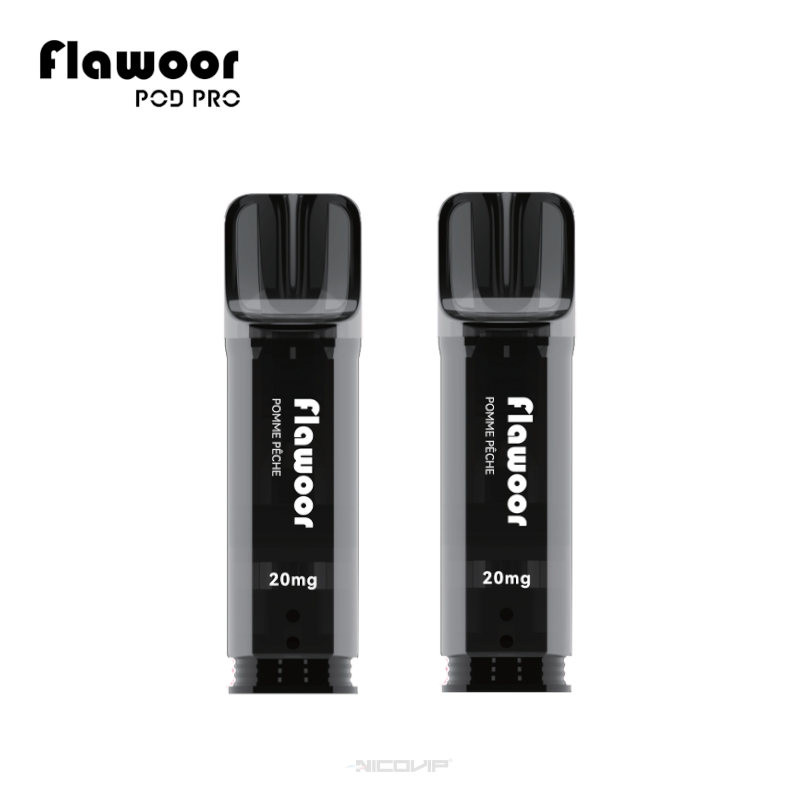 2 Recharges Puff Pomme Pêche Flawoor Pod Pro 7161