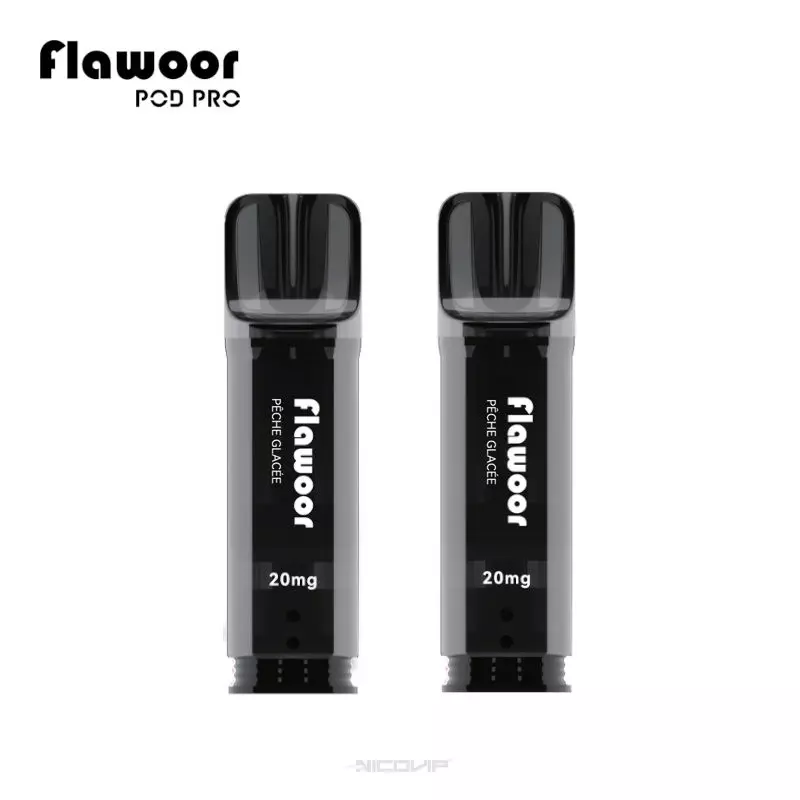 2 Recharges Puff Pêche Glacée Flawoor Pod Pro 7162