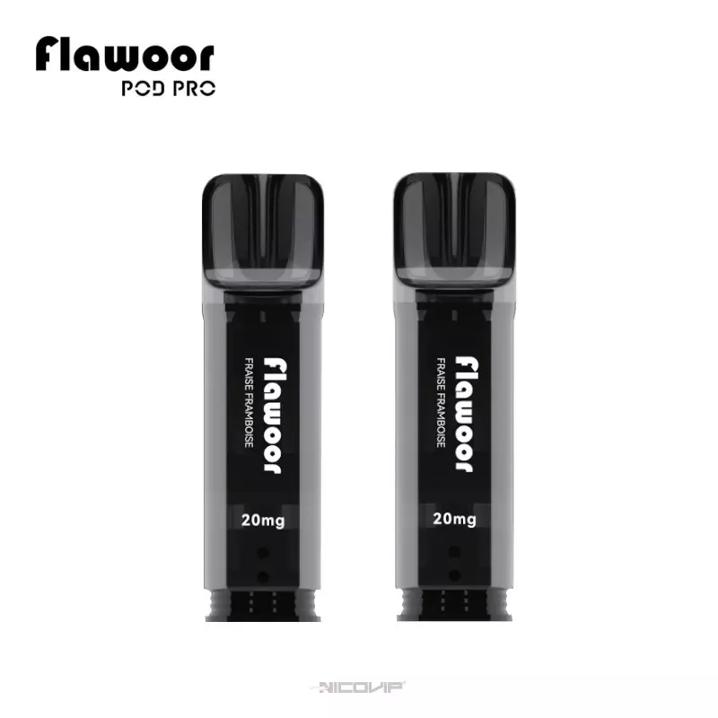 2 Recharges Puff Fraise Framboise Flawoor Pod Pro 7176