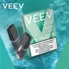 2 Recharges Puff Blue Mint Menthe Veev One 7185