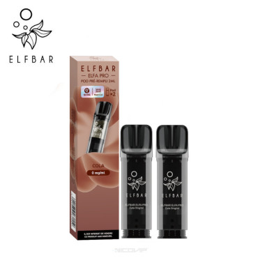 2 Recharges Puff Cola Elfa pro Elfbar - 10 mg