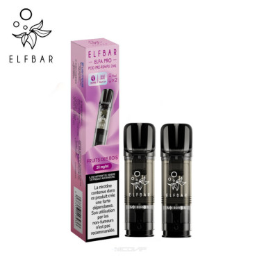 2 Recharges Puff Fruits des Bois Elfa pro Elfbar - 20 mg 2 Recharges Puff Fruits des Bois Elfa pro Elfbar - 20 mg