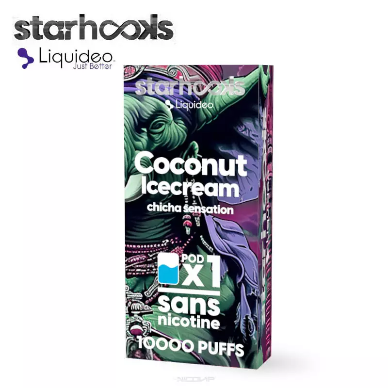 Cartouche Pod Coconut Ice Cream Starhooks Liquideo 10ml 7330