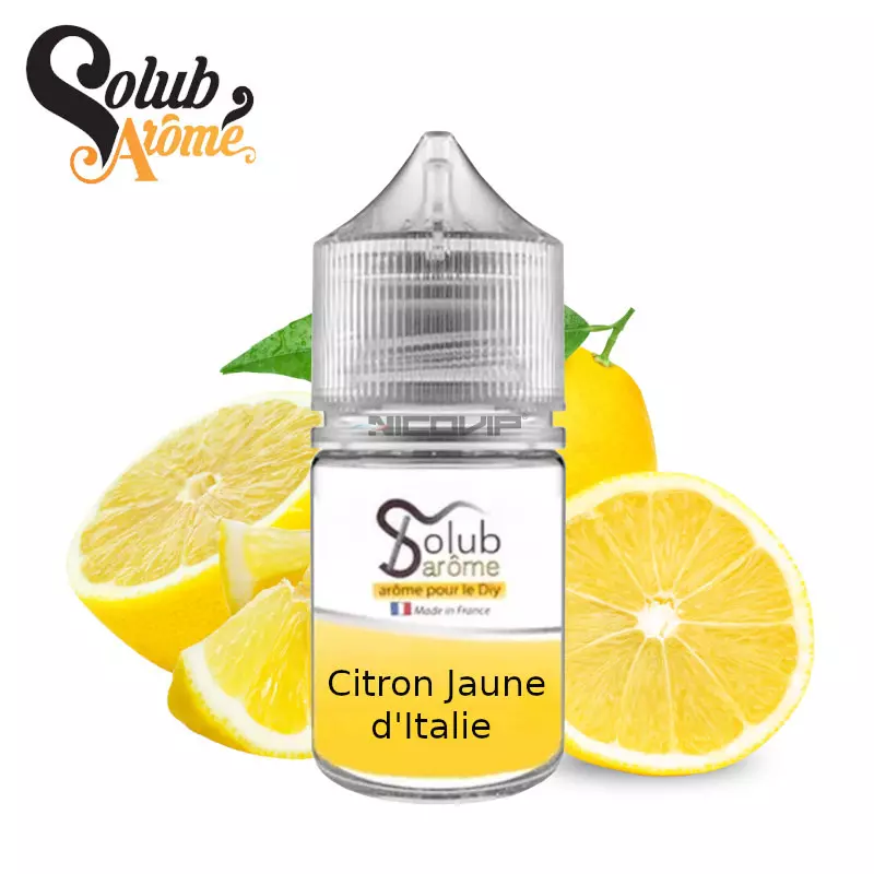 Arôme Citron Jaune d'Italie Solubarome 30ml 7357 (V 25A)